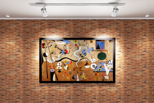 Joan Miró'nun Sürrealist Başyapıtı Harlequin'in Karnavalı (Carnaval d'Arlequin) Kanvas Tablo