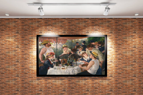 Pierre-Auguste Renoir'ın Neşeli Başyapıtı Kayıkçıların Öğle Yemeği Empresyonist Kanvas Tablo