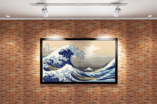 Katsushika Hokusai Kanagawa Dalgası Ukiyo-e Ando Kanvas Tablo