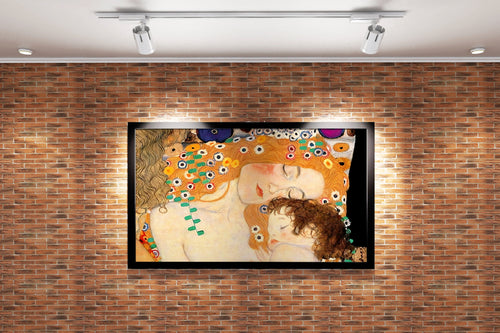 Gustav Klimt'in Şefkat Dolu Başyapıtı Kadının Üç Çağı (Anne ve Çocuk) Kanvas Tablo