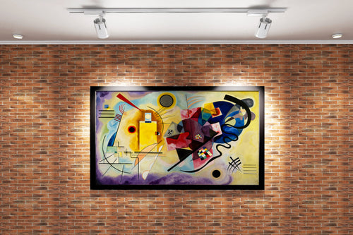 Wassily Kandinsky'nin Renk Teorisi Başyapıtı Sarı-Kırmızı-Mavi Kanvas Tablo