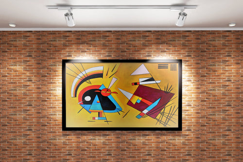 Wassily Kandinsky Swinging (Salınım) Bauhaus Dönemi Soyut Kanvas Tablo