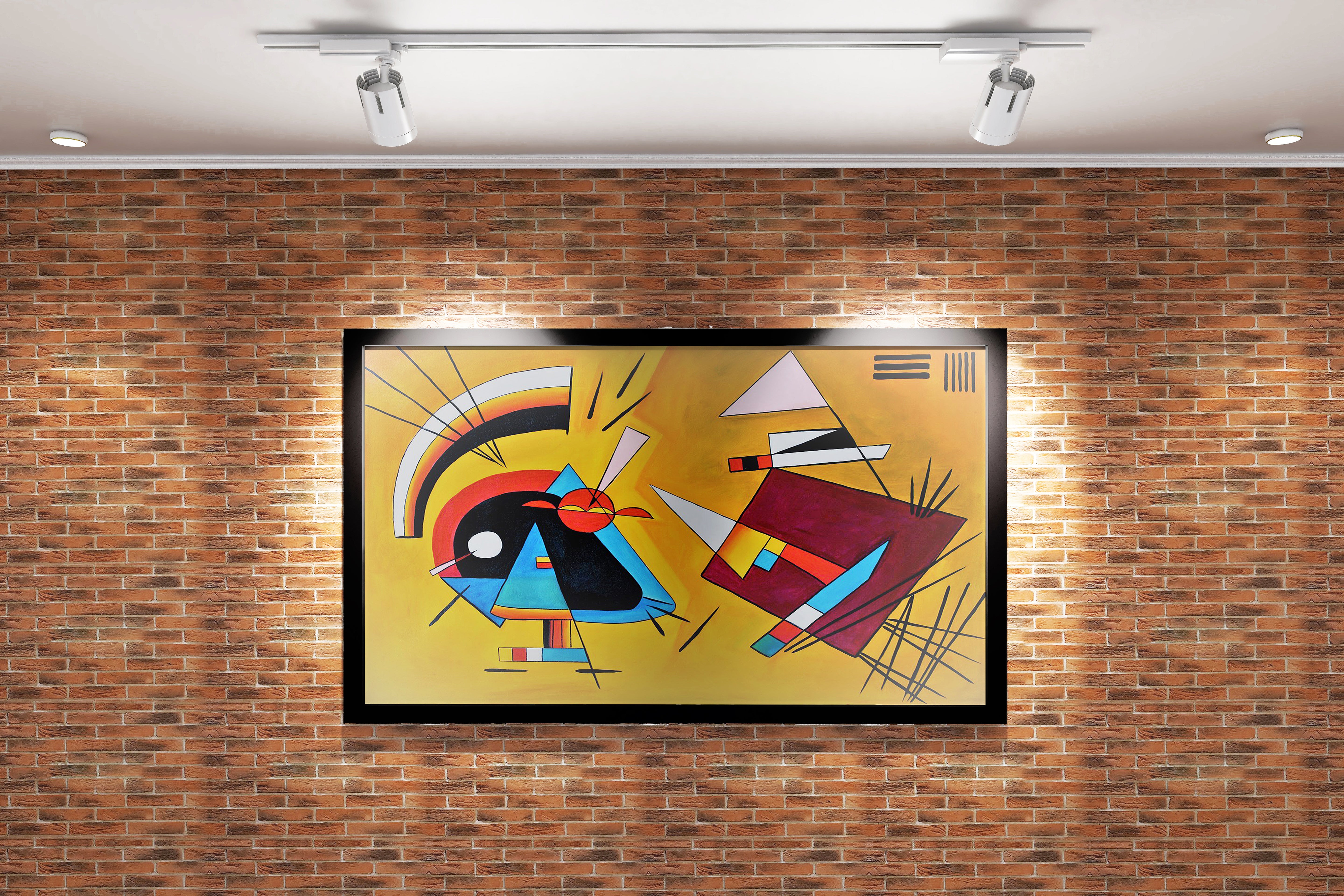 Wassily Kandinsky Swinging (Salınım) Bauhaus Dönemi Soyut Kanvas Tablo