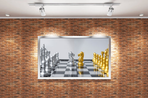 modern chess, art, kanvas tablo