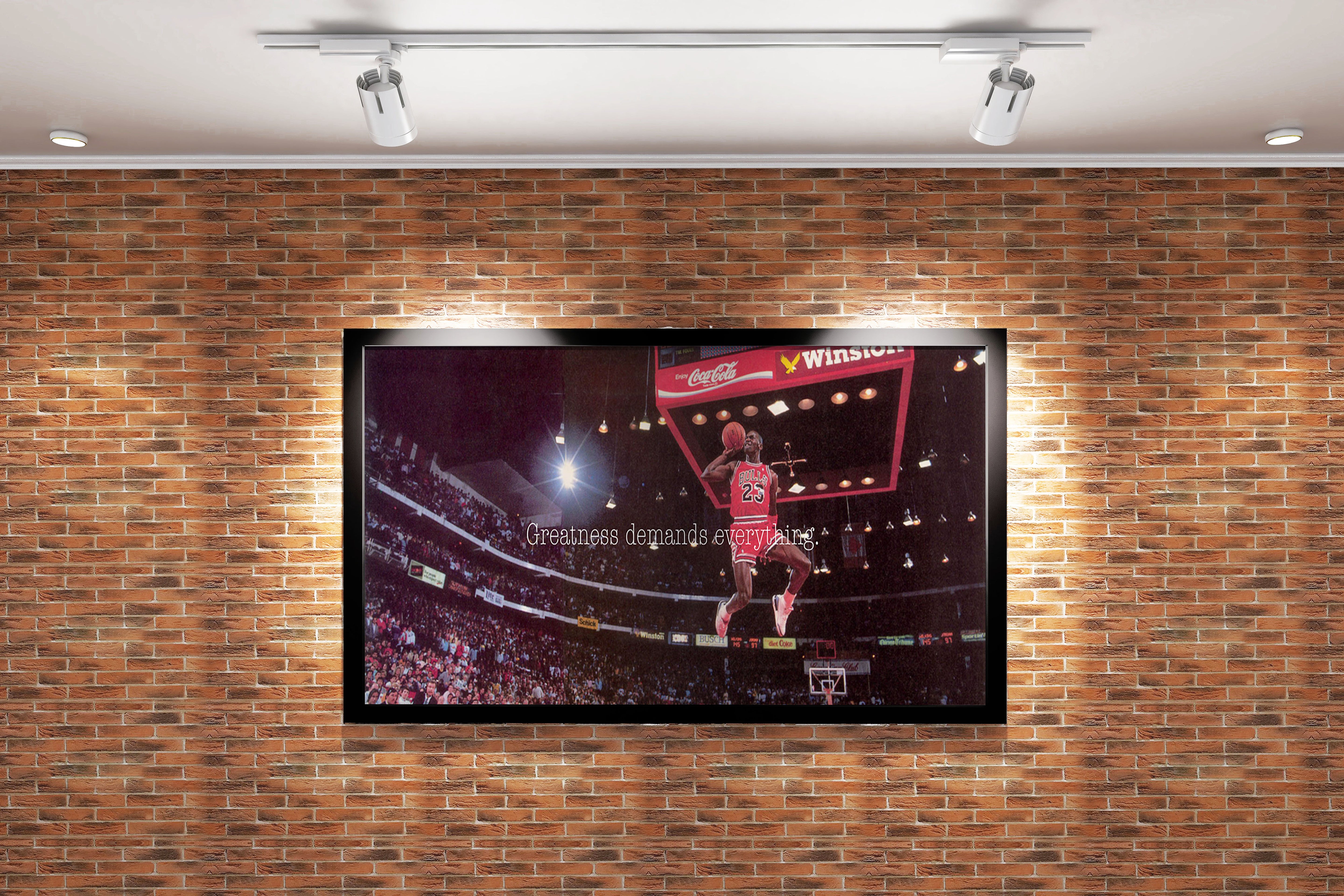 greatness demands everything, michael jordan, sport, kanvas tablo