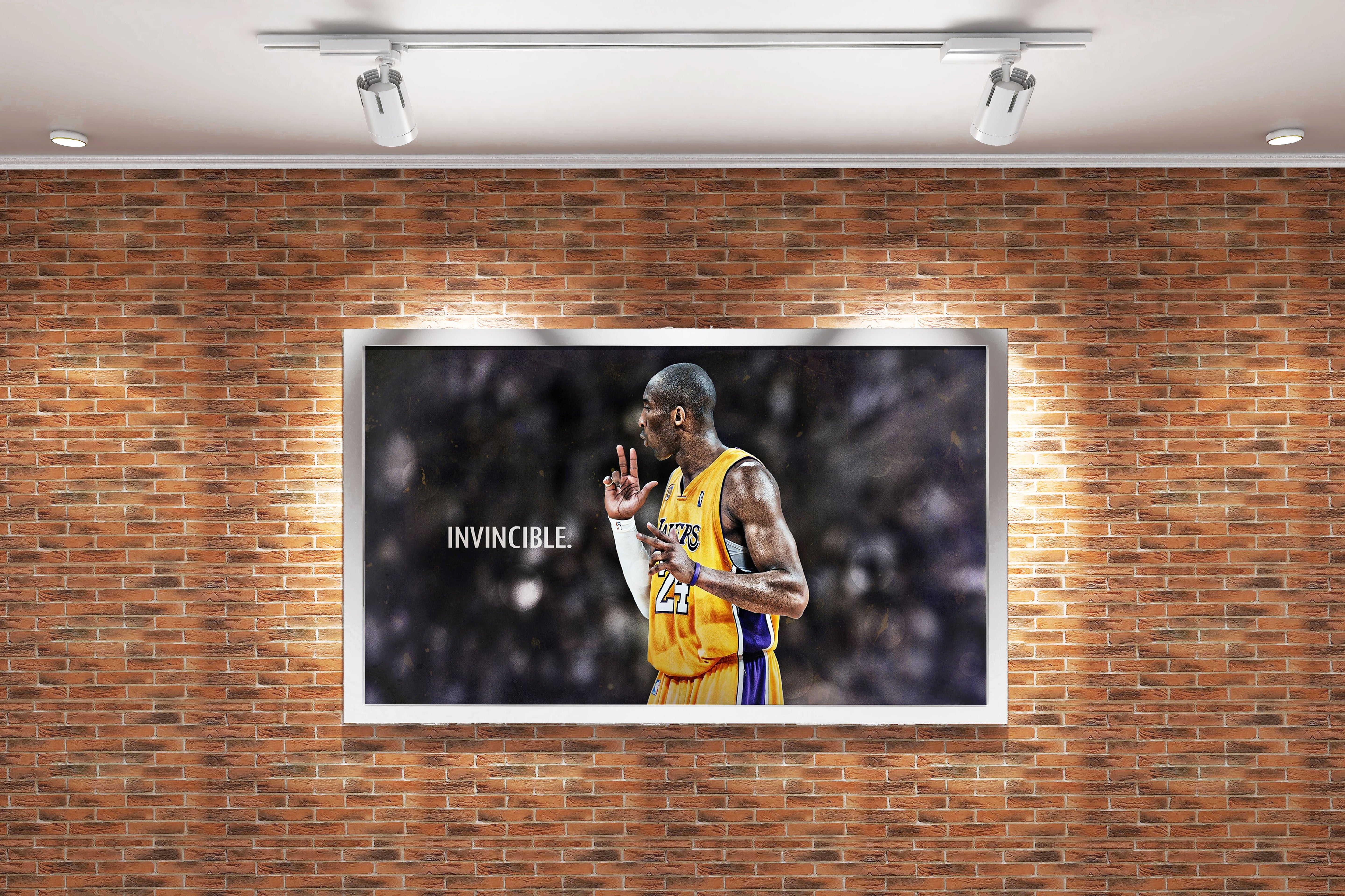 invincible, kobe bryant, sport, kanvas tablo