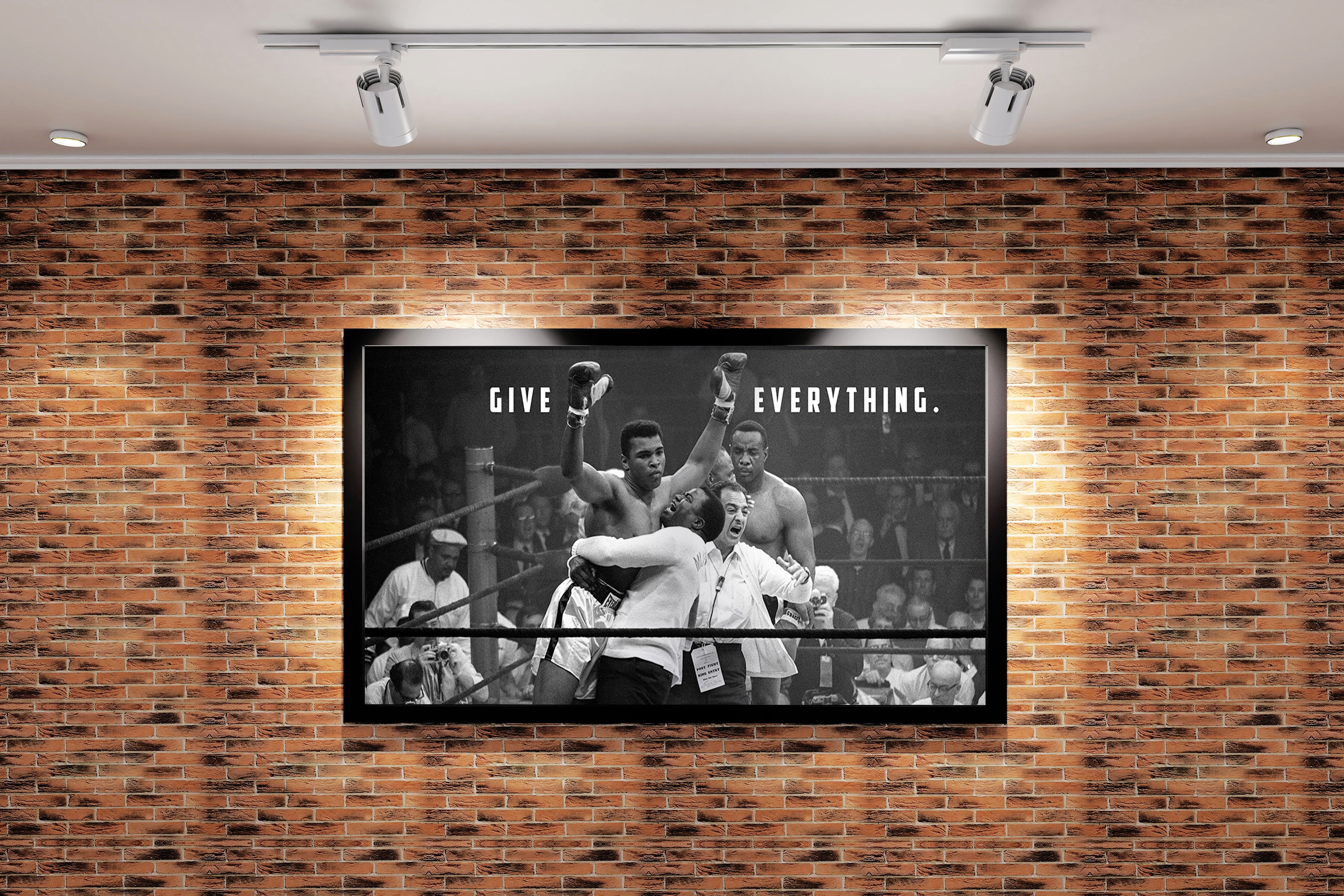 Muhammad Ali, give everything, quote, art, kanvas tablo