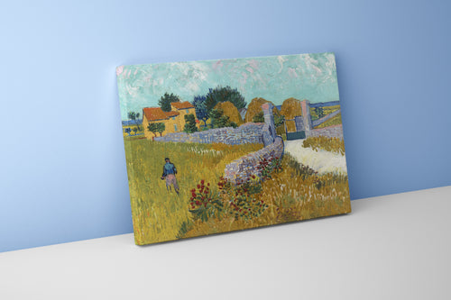 Vincent van Gogh'un Arles Dönemi Başyapıtı Provence'taki Çiftlik Evi Post-Empresyonist Kanvas Tablo