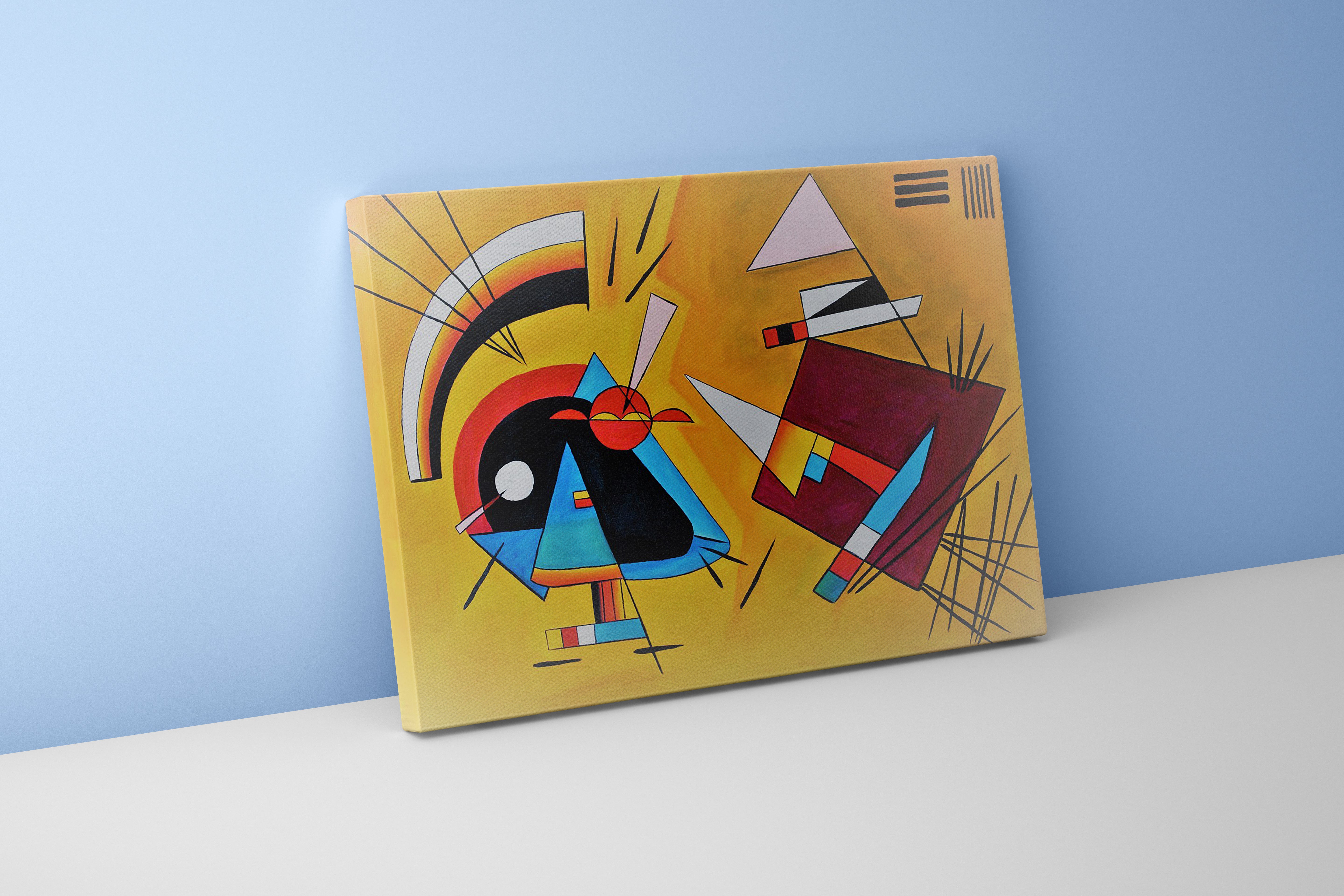 Wassily Kandinsky Swinging (Salınım) Bauhaus Dönemi Soyut Kanvas Tablo