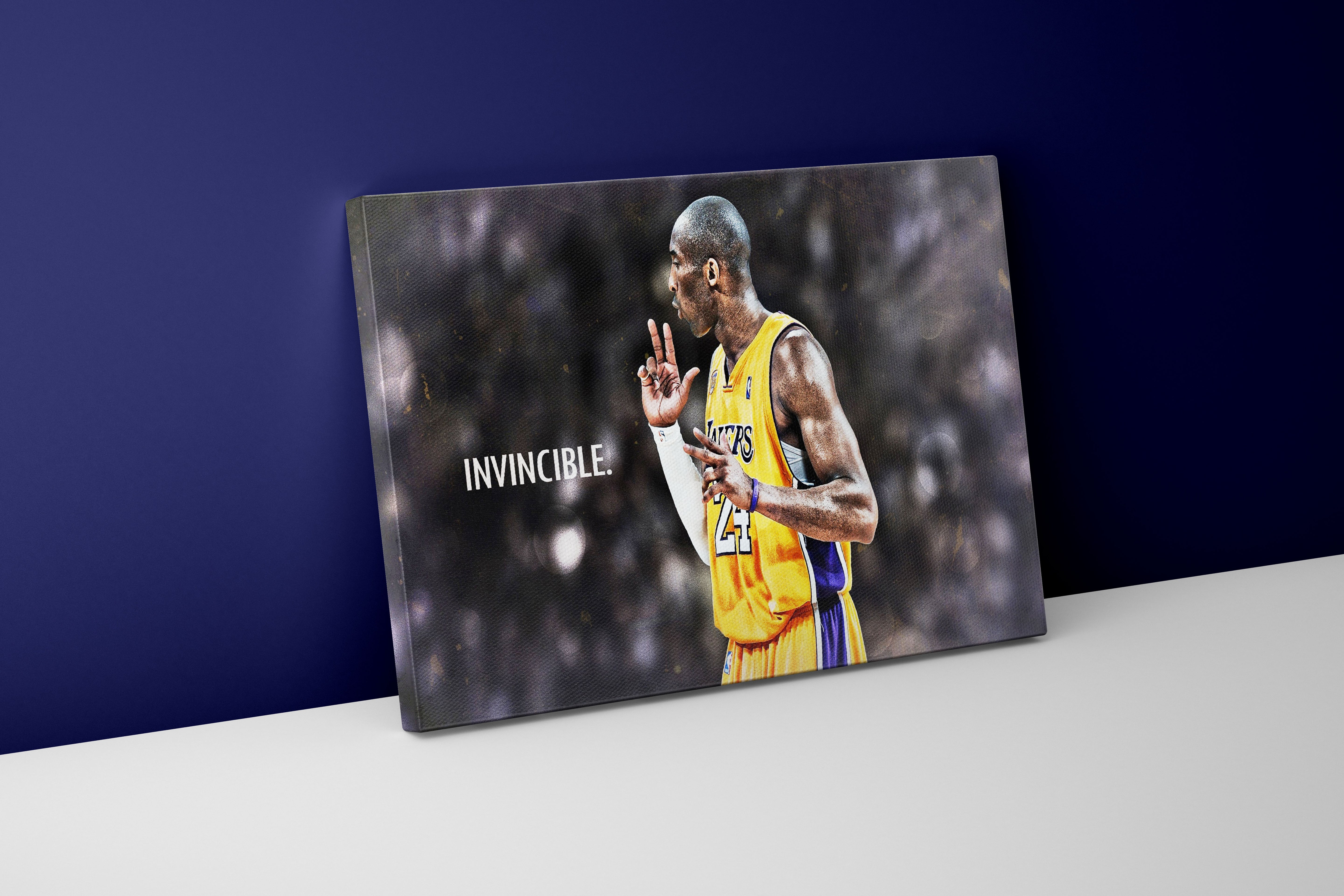 invincible, kobe bryant, sport, kanvas tablo