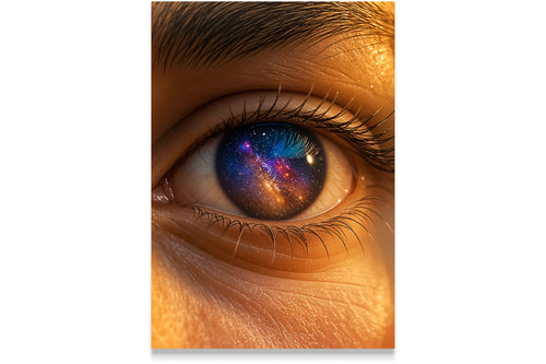 ai creation, universe on eyes, ai art, art, kanvas tablo